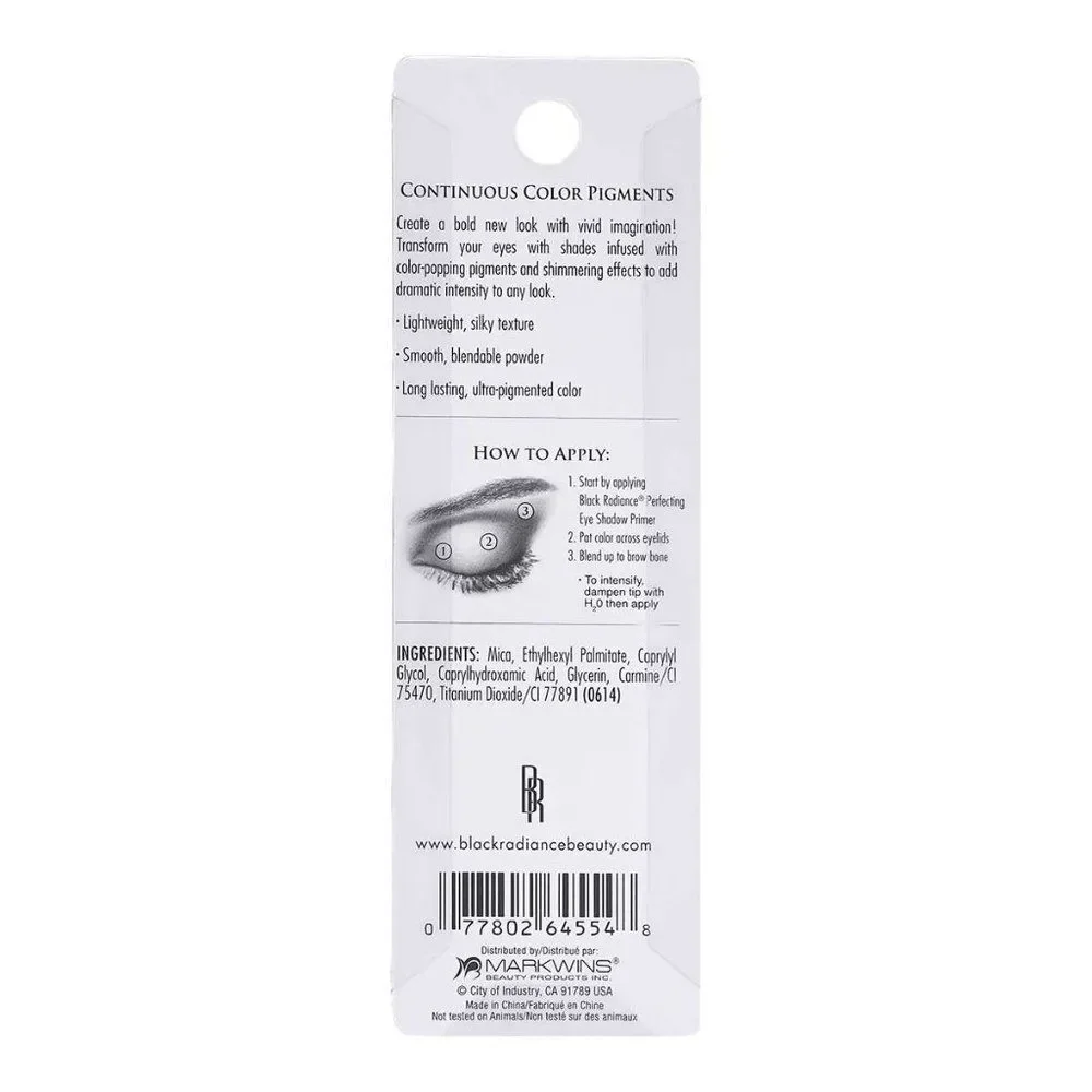 Black Radiance Continuous Color Pigments Eye Shadow 